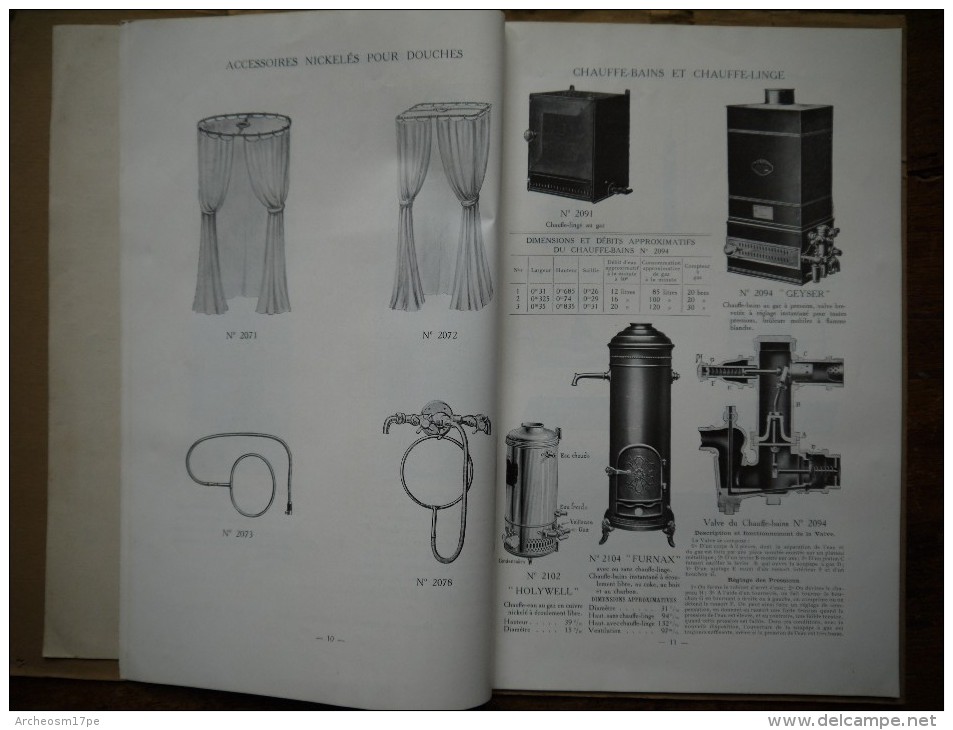 Catalogue Compagnie Anglaise The Paris Earthenware, Crystal And Hardware, Appareils Sanitaires, Lavabo, Bidets - Materiale E Accessori