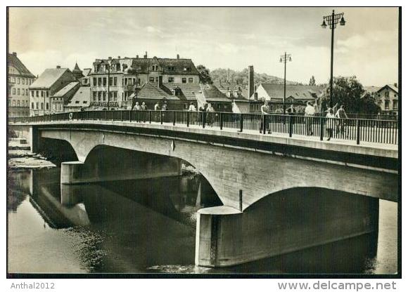 Rarität Weissenfels Personen Auf Der Brücke Des Friedens Häuser Sw 1966 - Weissenfels