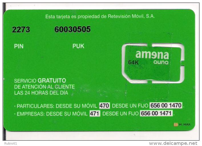 TARJETA GSM AMENA PORTABILIDAD - Amena - Retevision