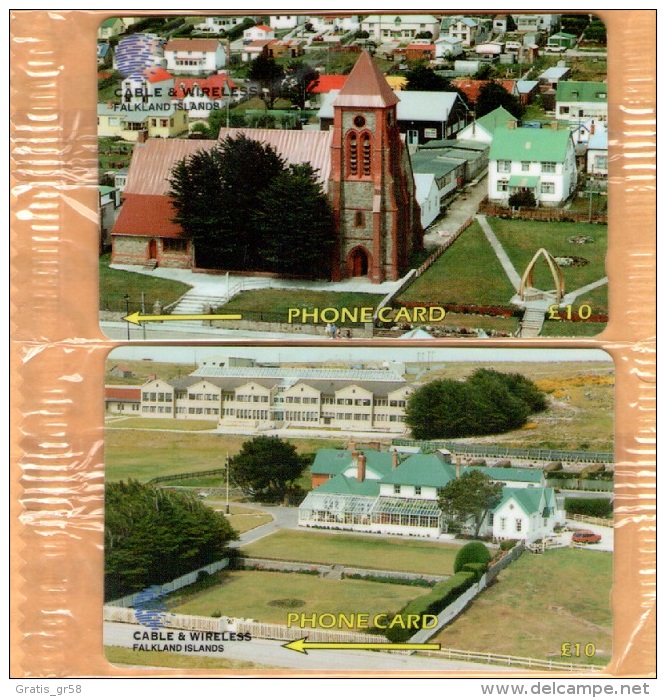 Falkland Isl. - Four Different Cards  (control Numbers), Same Serial No, Mint 4 Scans RR - Falkland Islands