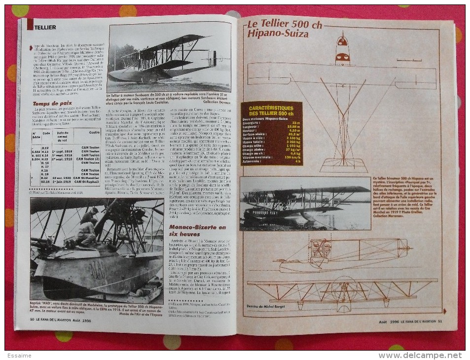 revue Le fana de l'aviation n° 321. 1996. takoradi avenger XP-75 Eagle, alphonse tellier guerre chine-japon 1937