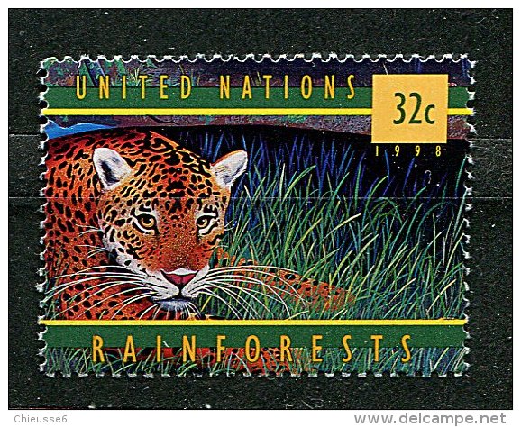 (cl 15 - P8) Nations Unies - New York ** N°770   (ref. Michel Au Dos) - Jaguar -  Prix 3 € + Port - Ungebraucht