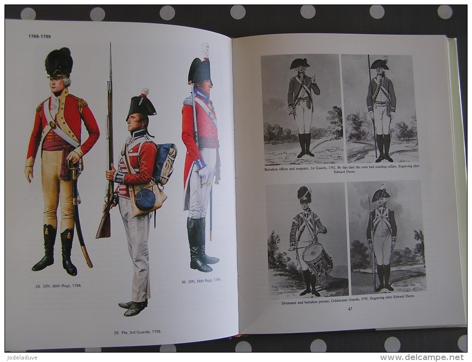 BRITISH INFANTRY UNIFORMS SINCE 1660 Barthrop Turner Empire Guerre 1940 1945 1914 1918  Armée Infantrie Napoléon