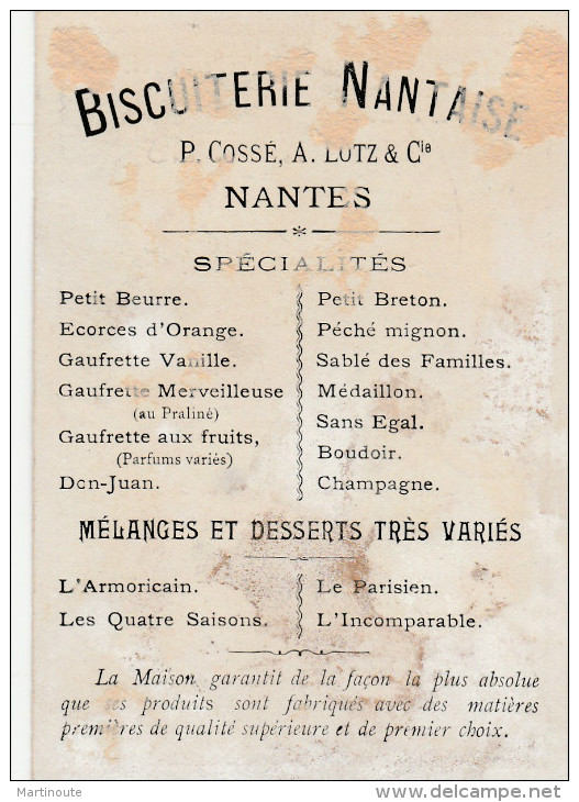 - CHROMO Biscuiterie Nantaise - Chasse à Courre Au Cerf - Dos Abimé Au Décollage De L'album  - 006 - Other & Unclassified