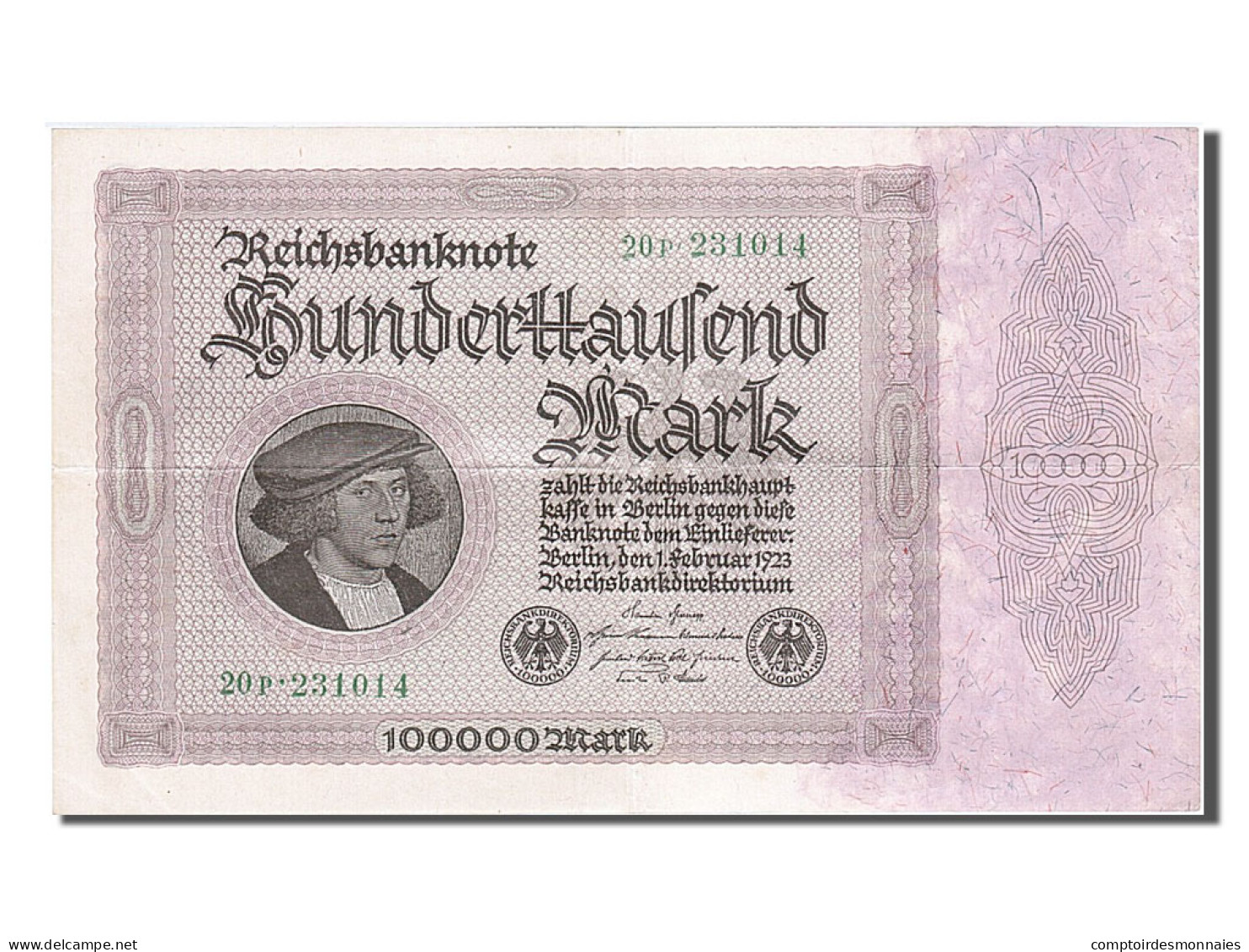 Billet, Allemagne, 100,000 Mark, 1923, 1923-02-01, SUP - 100.000 Mark