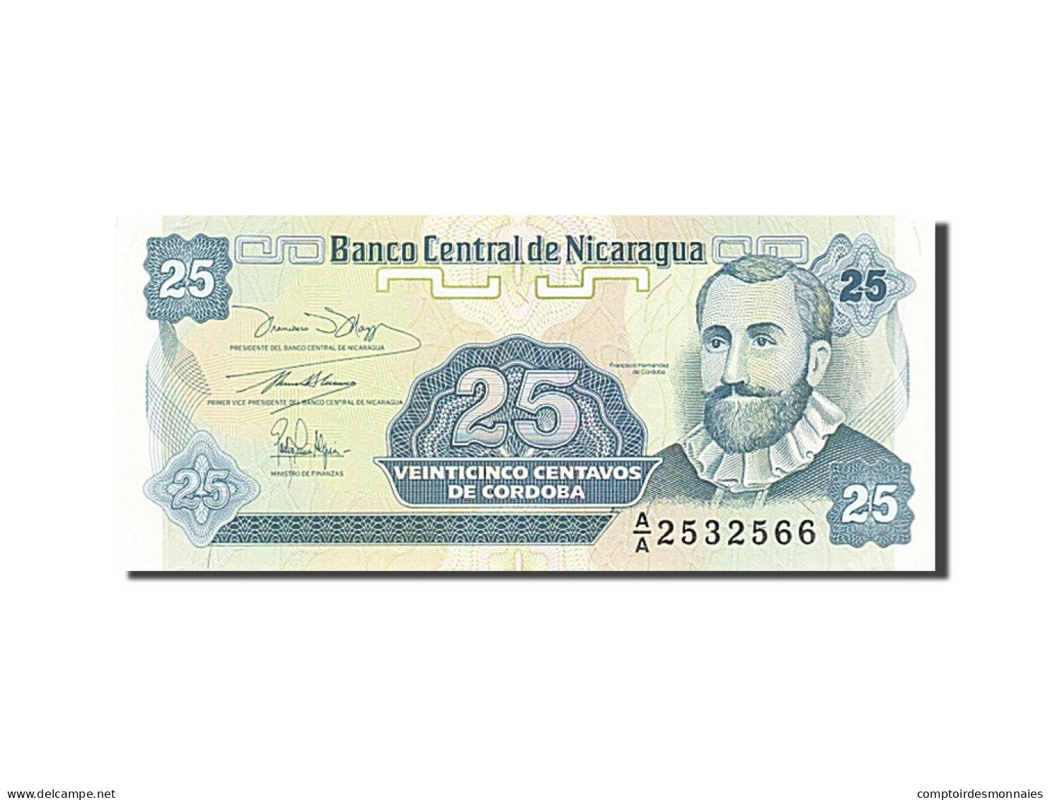 Billet, Nicaragua, 25 Centavos, 1991, SPL - Nicaragua