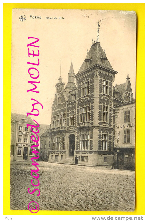 HOTEL DE VILLE & CAFÉ DU TRIBUNAL = FOSSES-LA-VILLE  Prov. Namur - ANIMATION A319 - Fosses-la-Ville