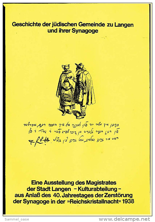 Langen Bei Offenbach  -  Geschichte Der Jüdischen Gemeinde Und Ihrer Synagoge  -  1978 - Kronieken & Jaarboeken