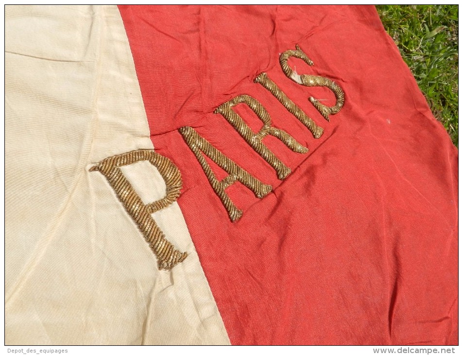 SUPERBE DRAPEAU FANFARE de PARIS années 1920-1930 à voir !!!!!!!!!