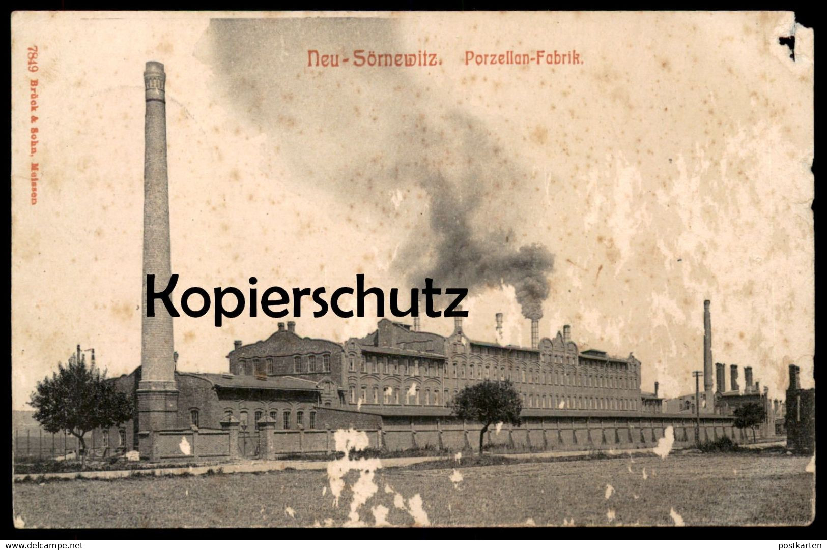 ALTE POSTKARTE NEU-SÖRNEWITZ PORZELLAN-FABRIK NEUSÖRNEWITZ COSWIG Meissen Porzellan Porcelain Factory Saxe Porcelaine AK - Coswig