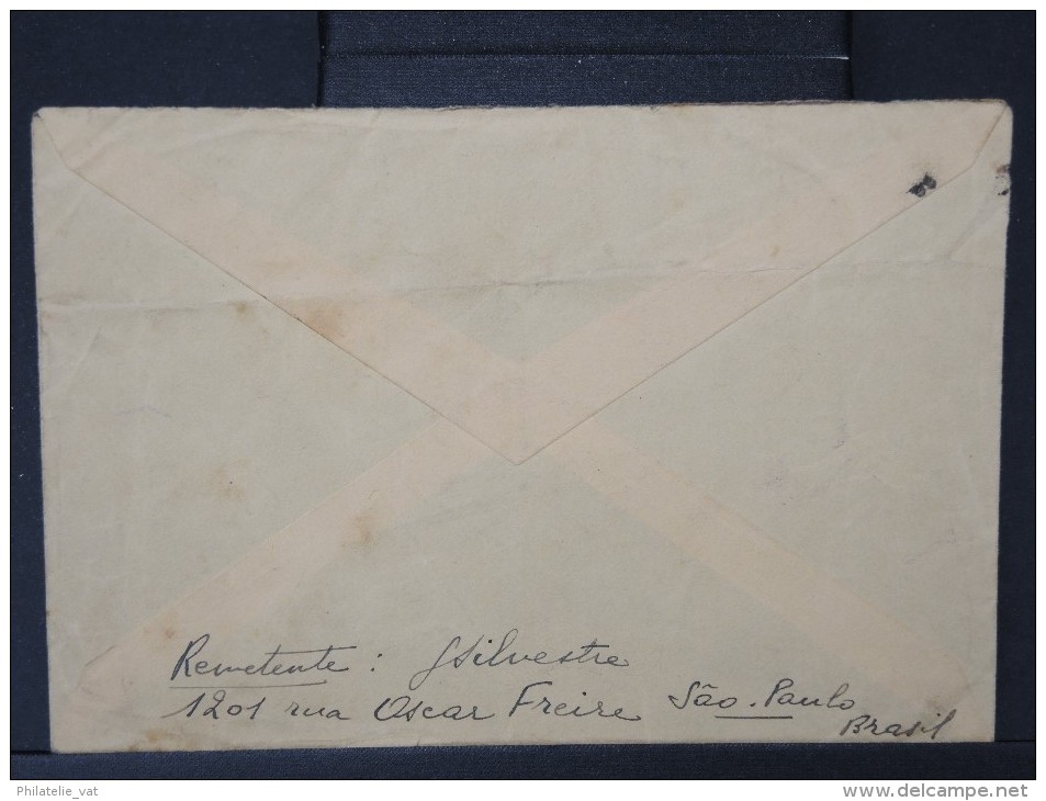 BRESIL- Enveloppe En Recommandée De Sau Paulo Pour La France En 1948 à Voir  P5208 - Cartas & Documentos