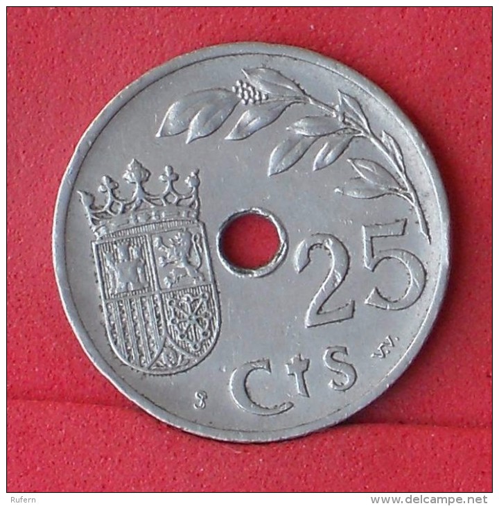 SPAIN  25  CENTIMOS  1937   KM# 753  -    (Nº11724) - 25 Céntimos