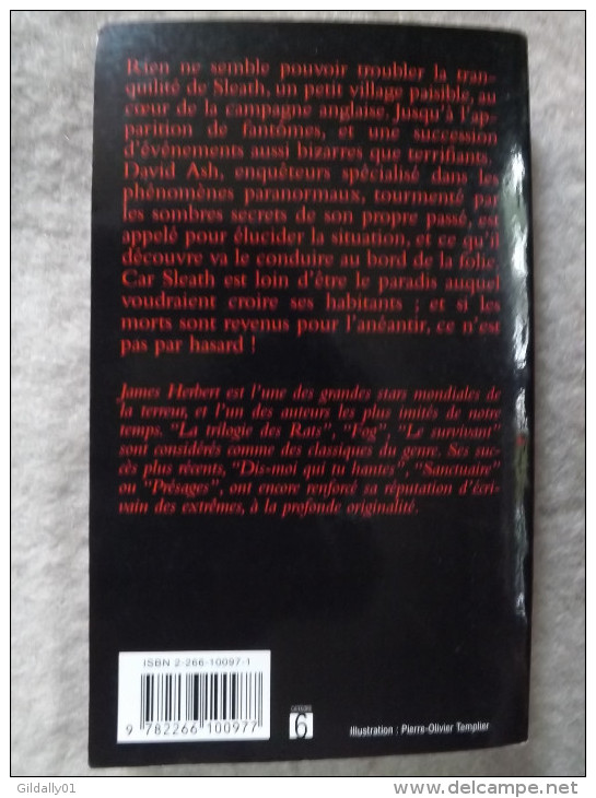 9238.   LA CONSPIRATION DES FANTOMES.   James Herbert.    1994.    (Pocket Terreur) - Roman Noir