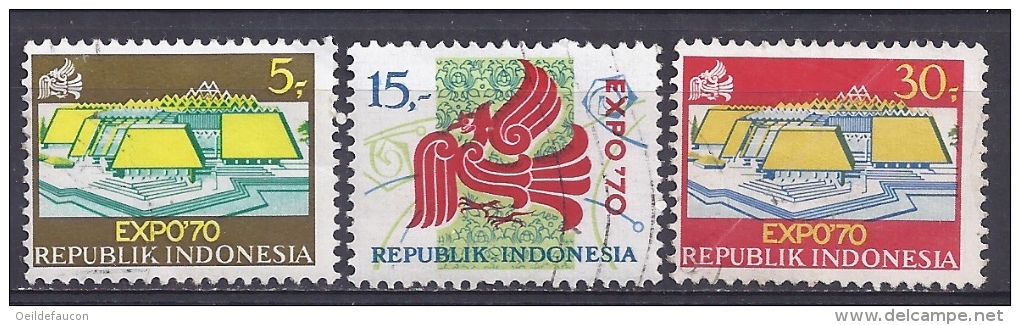 INDONESIE - Yvert - 590/92 - Cote 1,50 € - 1970 – Osaka (Japan)