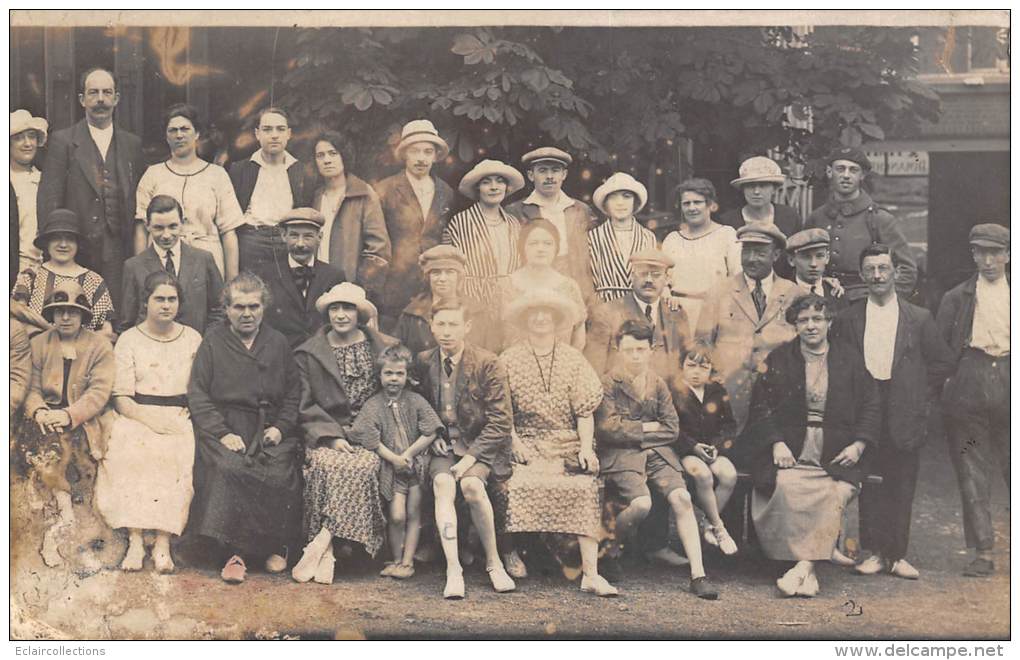 Onival     80      Carte Photo. Groupe De Personnages - Onival