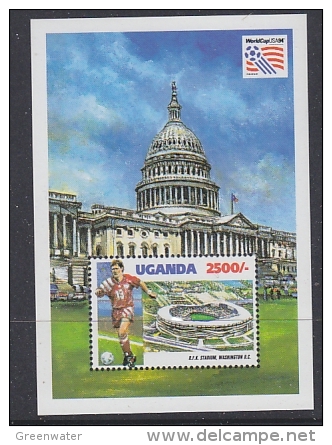 Uganda 1994 World Cup USA Football M/s (R.F.K. Stadium Washington DC) M/s ** Mnh (WC027B) - 1994 – Estados Unidos