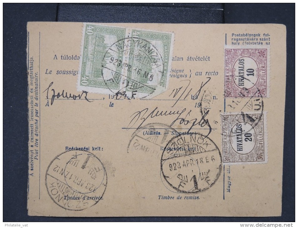 HONGRIE - Détaillons Collection De Bulletins  D Expéditions  - Colis Postaux  - A Voir - Lot N° P5428 - Paquetes Postales