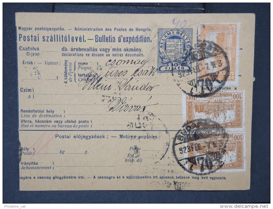 HONGRIE - Détaillons Collection De Bulletins  D Expéditions  - Colis Postaux  - A Voir - Lot N° P5439 - Pacchi Postali