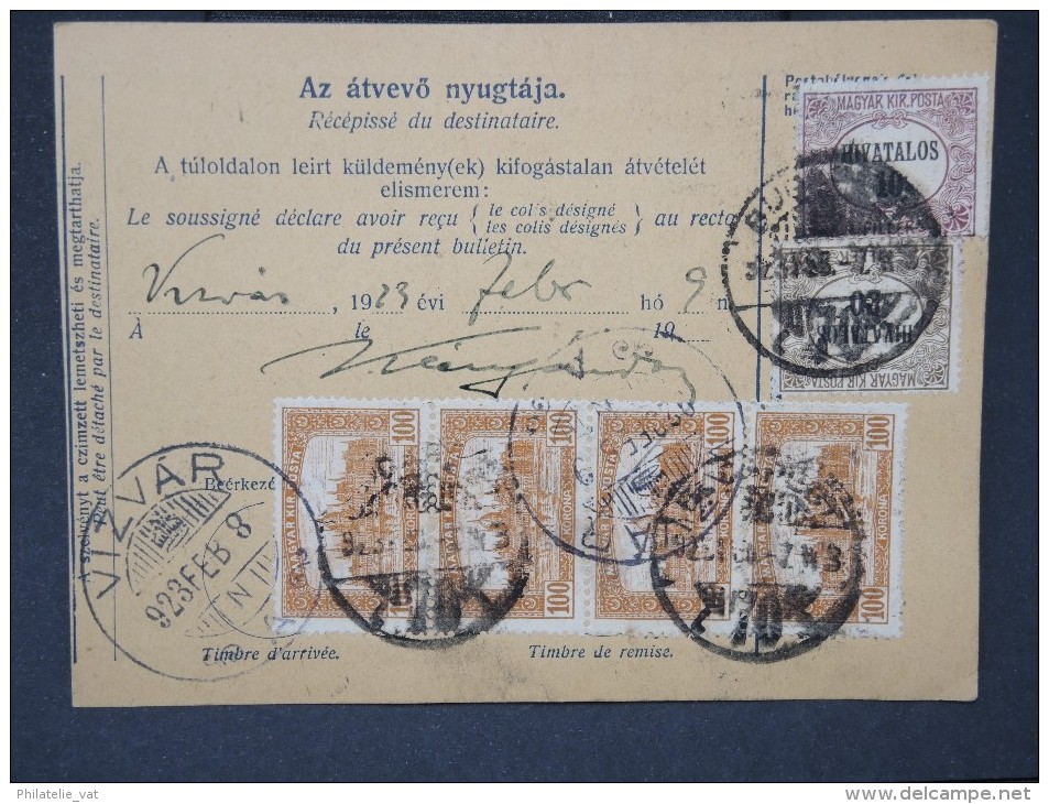 HONGRIE - Détaillons Collection De Bulletins  D Expéditions  - Colis Postaux  - A Voir - Lot N° P5440 - Parcel Post