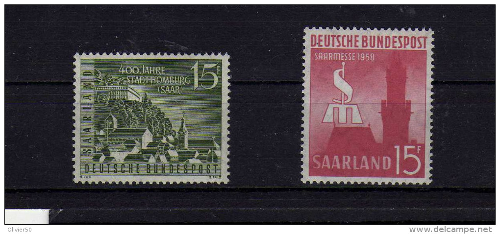 Sarre (1958)  - "Foire.  Ville De Hombourg" Neufs** - Unused Stamps