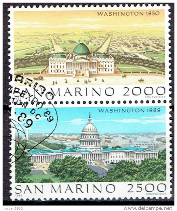 SAN MARINO  # STAMPS FROM YEAR 1989  STANLEY GIBBONS  1358-1359 - Usati