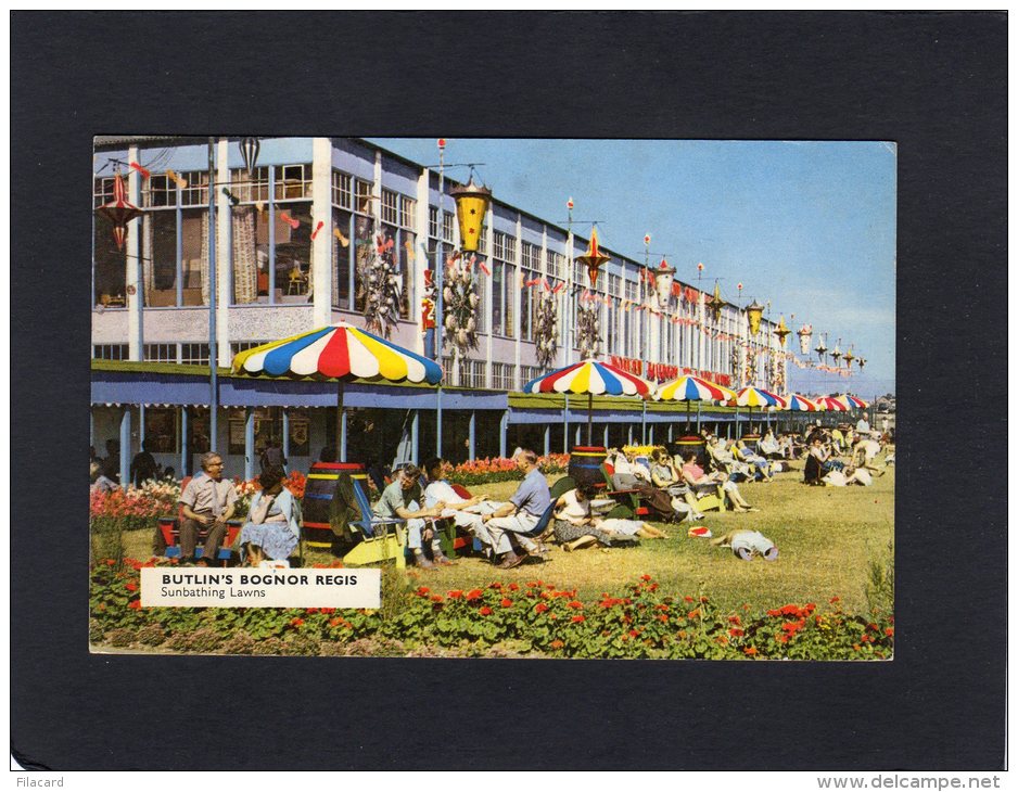 54497    Regno  Unito,    Butlin"s Bognor  Regis,  Sunbathing Lawns,  VGSB  1964 - Bognor Regis