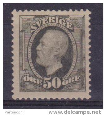 1891-1913 SVEZIA SWEDEN SVERIGE  N.48 MH.  Cat. € 110,00 - Neufs