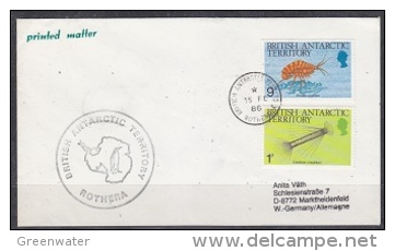 British Antarctic Territory 1986 Rothera Cover Ca Rothera 15 Fe 86 (21885) - Cartas & Documentos