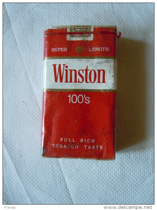 Pacchetto  Di Sigarette   -    WISTON 100S  - Cigarette Package  NEW-NUOVO - Zigarettenhalter U. -spitzen