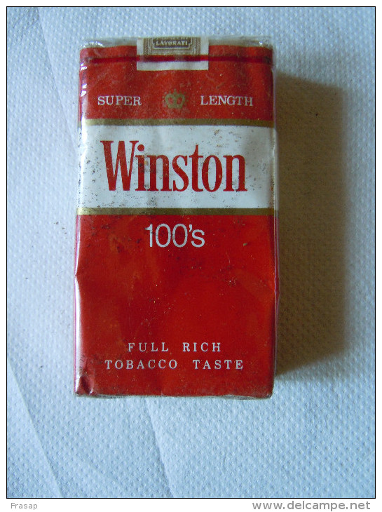 Pacchetto  Di Sigarette   -    WISTON 100S  - Cigarette Package  NEW-NUOVO - Zigarettenhalter U. -spitzen