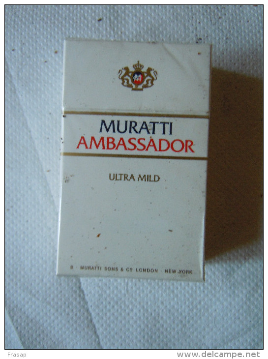 Pacchetto  Di Sigarette   -   MURATTI AMBASSADOR    - Cigarette Package  NEW-NUOVO - Zigarettenhalter U. -spitzen