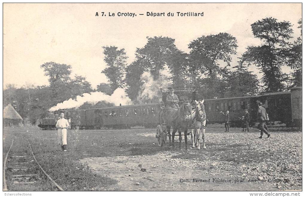 Le Crotoy     80     Départ Du Tortillard  (train) - Le Crotoy