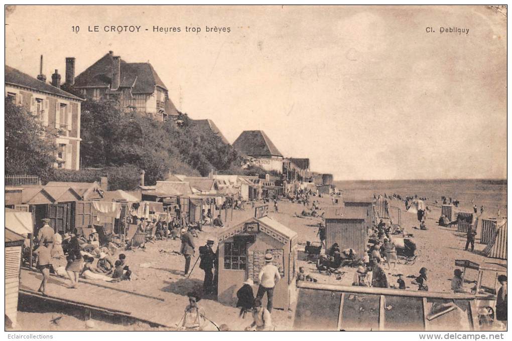 Le Crotoy     80       La Plage   ( Boutique De Vente De Cartes Postales) - Le Crotoy