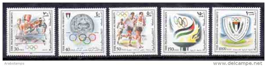 1996 Palestinian Olympics Games Atlanta Complete Set 5 Values MNH     (Or Best Offer) - Palestine