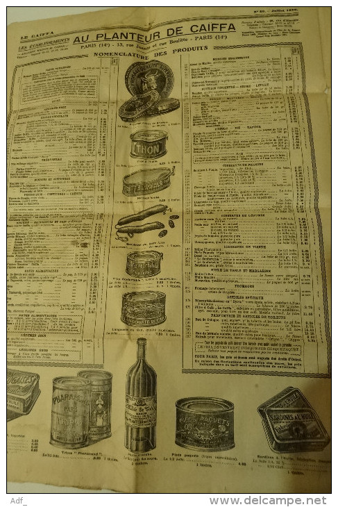 RARE EXEMPLAIRE MENSUEL " LE CAÏFA " N° 20 . 2ème ANNEE JUILLET 1929 - Other & Unclassified