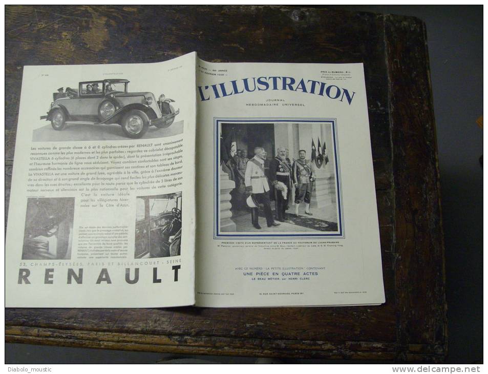 1930  Pubs AUTOS Etc ; Les Diamants De L' AFRIQUE Du SUD ; Prétoria ; MACAO ; Rhat Et El Barka ; HENRIOT Dessinateur ; - L'Illustration