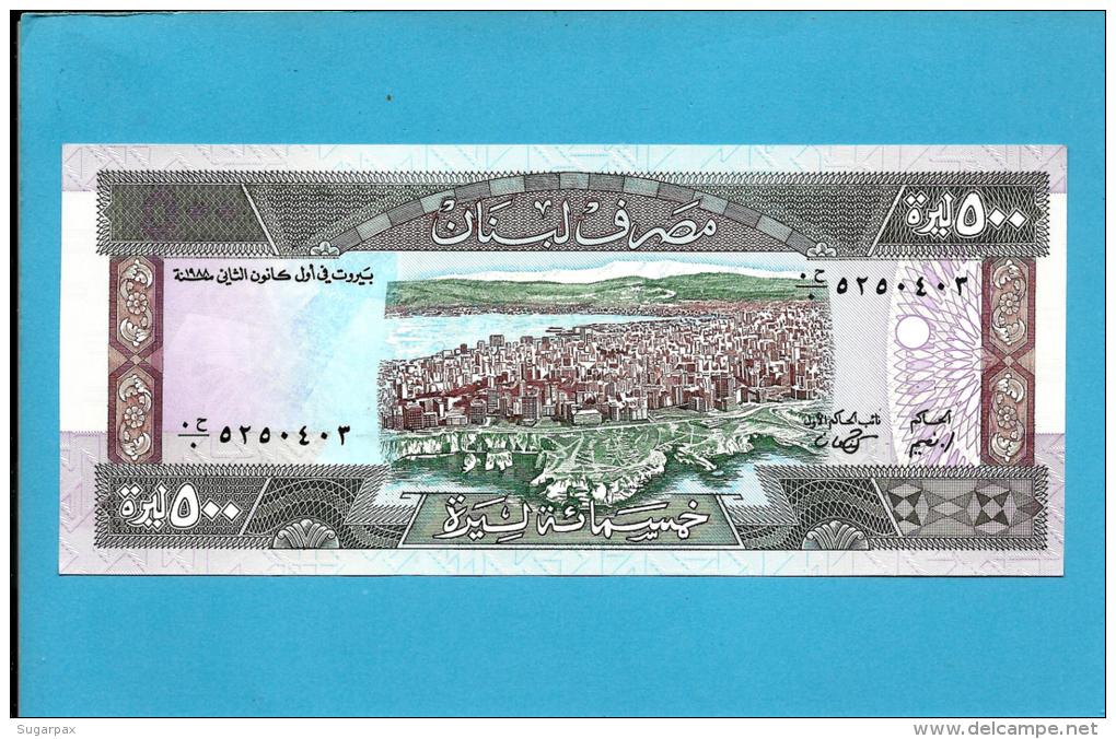 LEBANON - 500 LIVRES - 1988 - P 68 - UNC. - 2 Scans - Liban