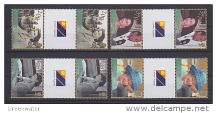 South Georgia 2002 Golden Jubilee 4v Gutter ** Mnh (22140) - Südgeorgien