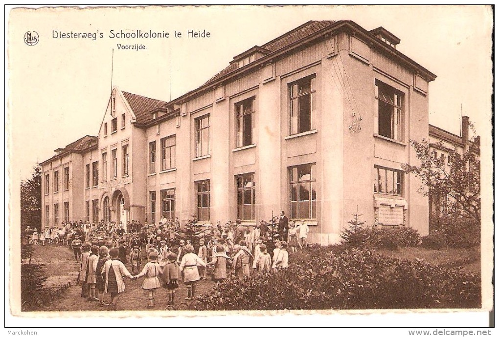 HEIDE - Calmpthout (2920) : Schoolkolonie "Diesterweg" - Voorzijde. Belle Animation. CPSM Dentelée. - Kalmthout