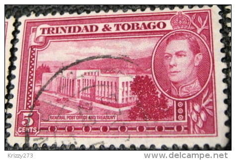 Trinidad And Tobago 1938 General Post Office And Treasury 5c - Used - Trinidad & Tobago (...-1961)