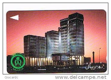 ARABIA SAUDITA (SAUDI ARABIA)  - SAUDI TELECOM (GPT)  -  1993 PTT BUILDING BY NIGHT (CODE SAUDE)    - USED -   RIF. 257 - Saudi Arabia