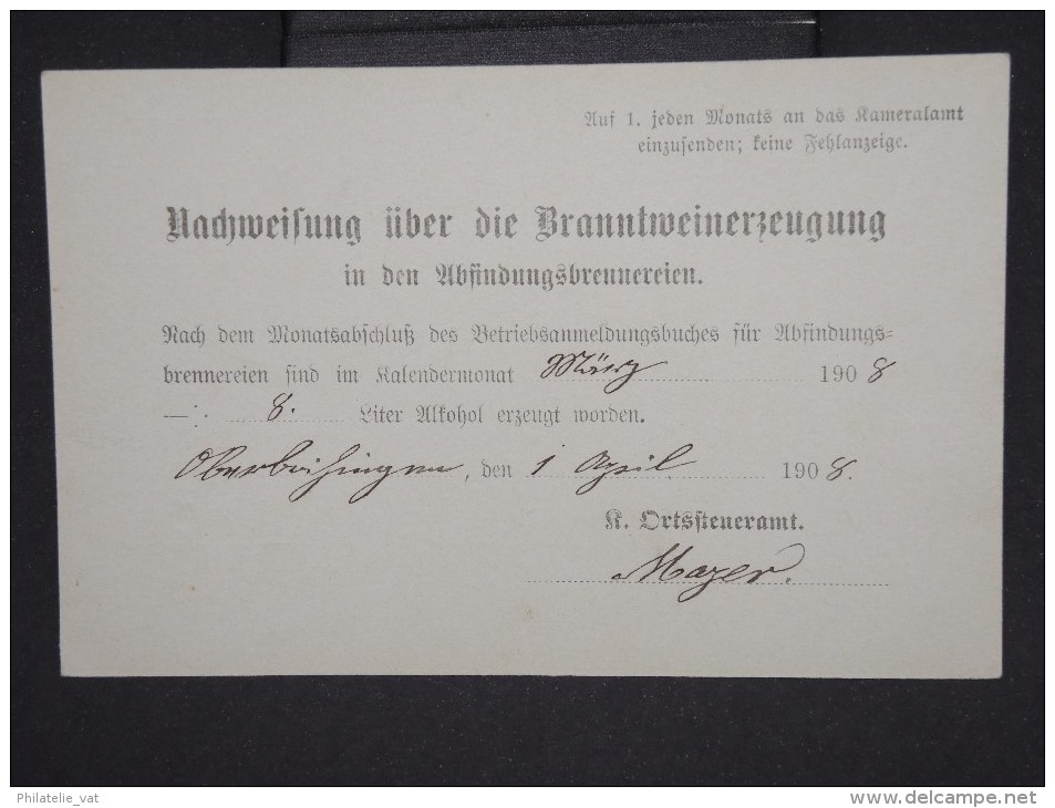 ALLEMAGNE-Entier Postal Voyagé  En 1908   à Voir P5990 - Sonstige & Ohne Zuordnung