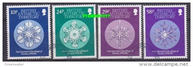 British Antarctic Territory 1986 Glaciology 4v Used (22212) - Gebraucht