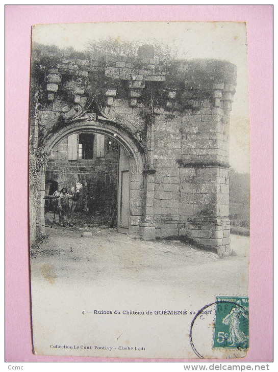 CPA Guémené-sur-Scorff (56) - Ruines Du Château - Guemene Sur Scorff