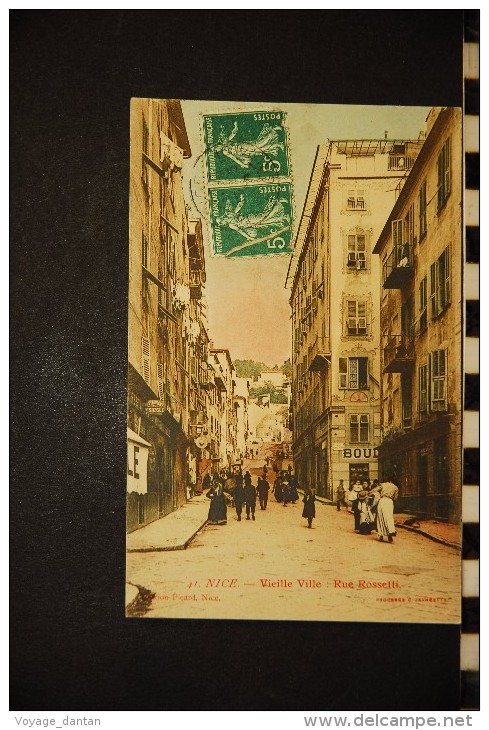 CPA,  06, Nice, Vieille Ville, Rue Rossetti , 41,  Picard,   Belle Animation, 1909 - Szenen (Vieux-Nice)