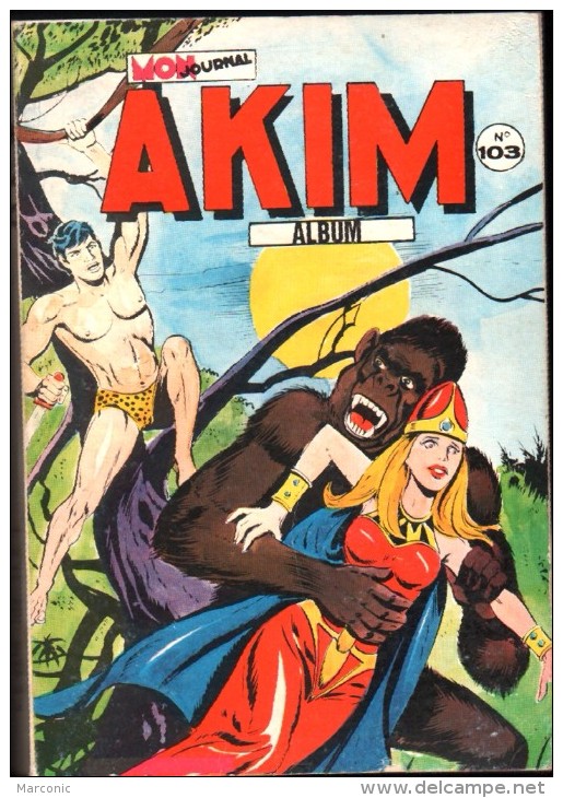 AKIM ALBUM - N° 103  -  AKIM Roi De La Jungle, Klip Et Klop, Continent Noir - Akim