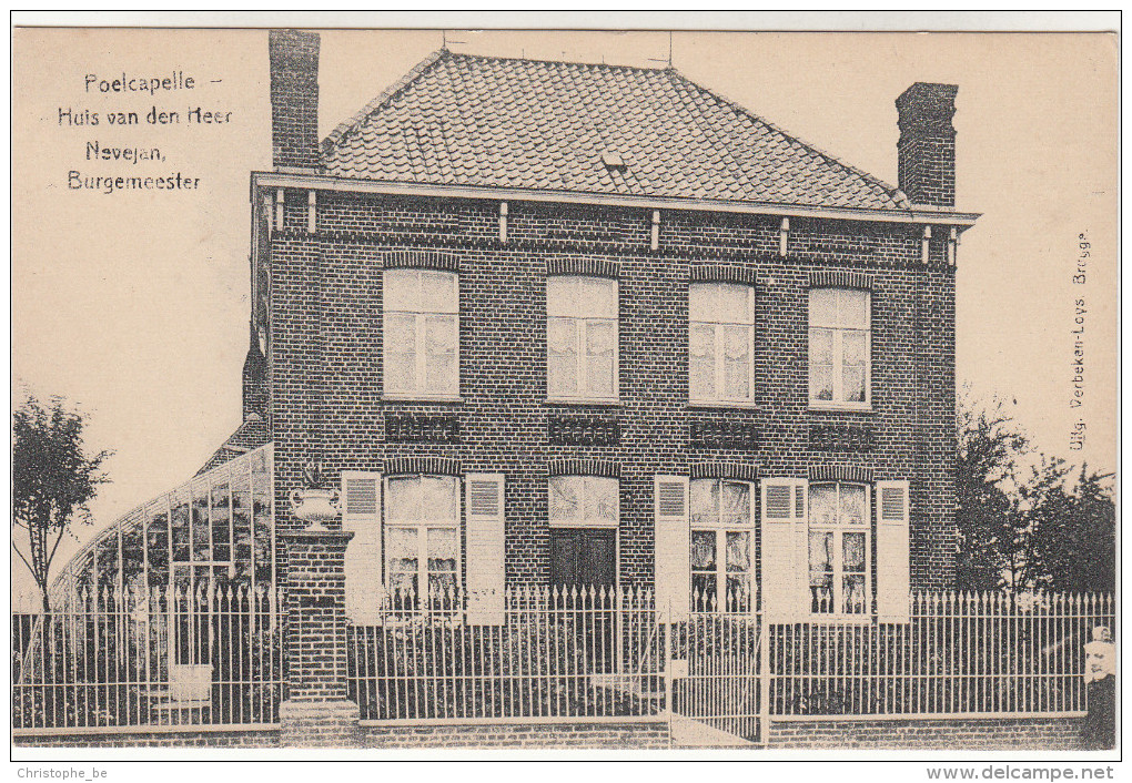 Poelkapelle, Poelcapelle, Huis Van Den Heer Nevejan, Burgemeester (pk19568) - Langemark-Poelkapelle