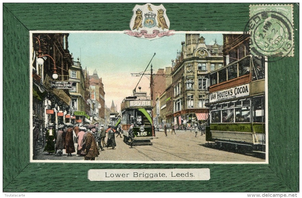 POST CARD ENGLAND YORKSHIRE LOWER BRIGGATE LEEDS 1909 - Leeds