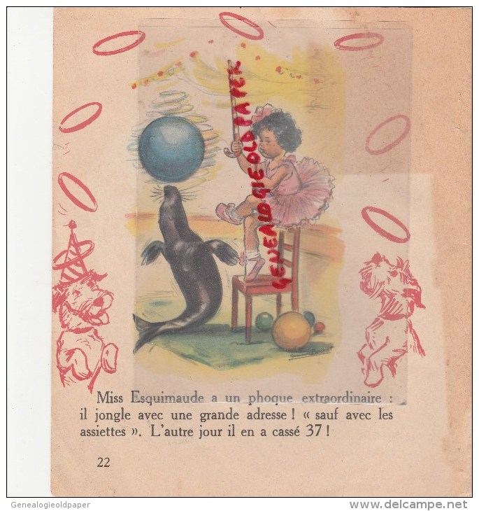 GERMAINE BOURET - DESSIN CIRQUE -  PHOQUE- ESQUIMAUX- JONGLAGE-ACROBATE - Ohne Zuordnung