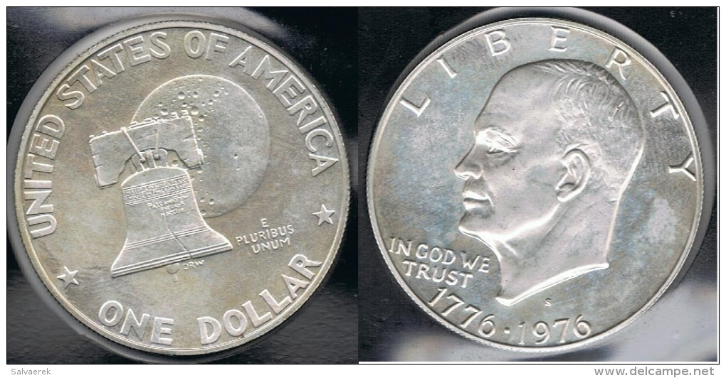 EE.UU.  USA   DOLLAR 1976 S  PLATA SILVER. - 1971-1978: Eisenhower